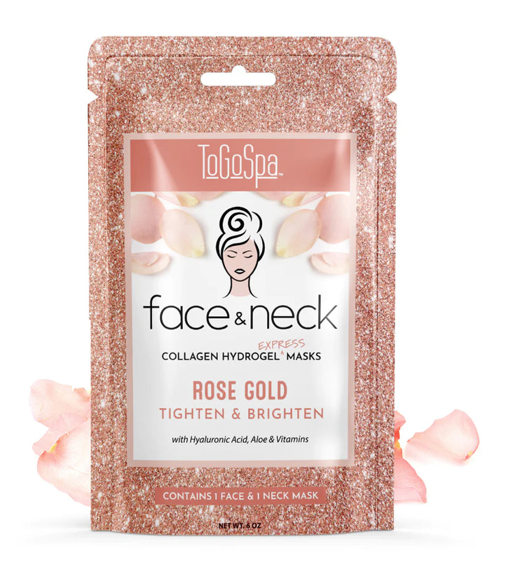 TOGOSPA- ROSE GOLD FACE & NECK EXPRESS MASKS