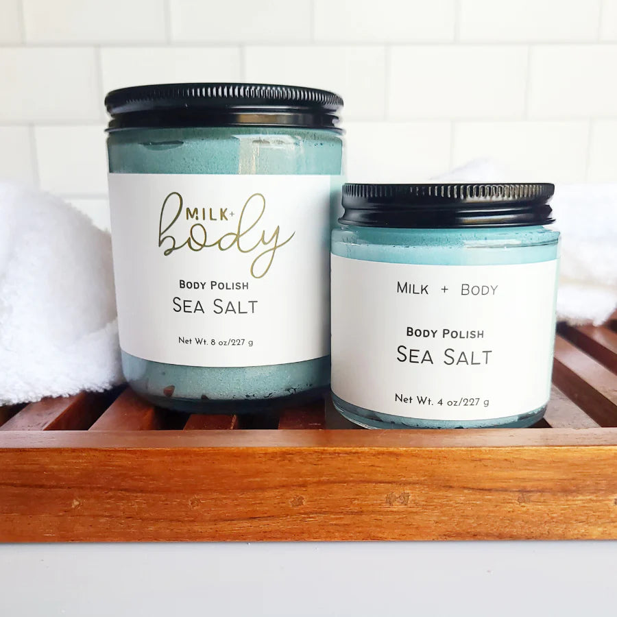MilkBody Sea Salt Body Polish 4oz