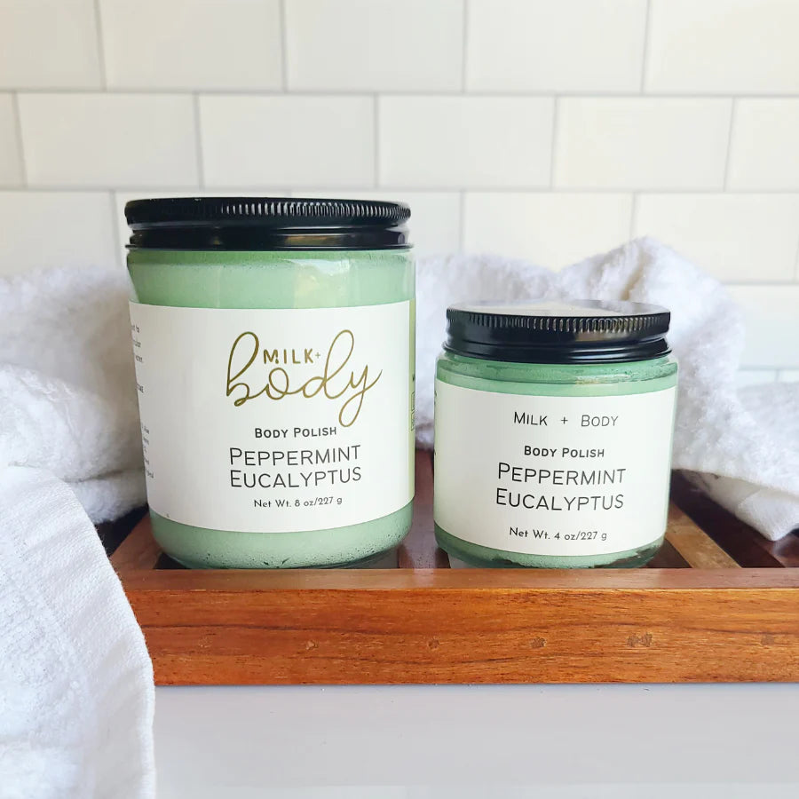 MilkBody Peppermint Eucalyptus Body Polish 4oz