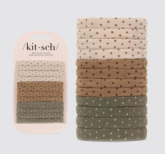 /Kit-sch/ Nylon Polka Dot Elastics 12pc