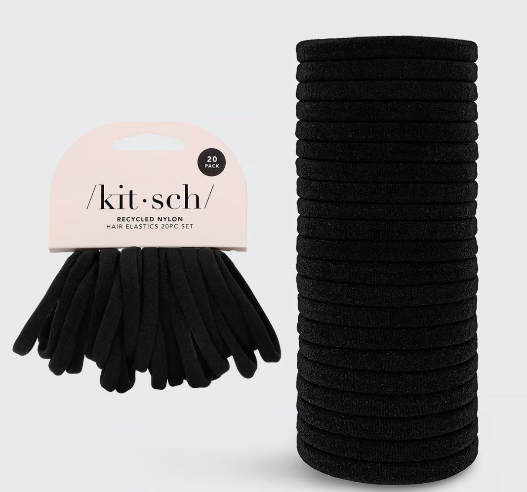 /Kit-sch/- Eco-Friendly Nylon Elastics 20pc set - Black