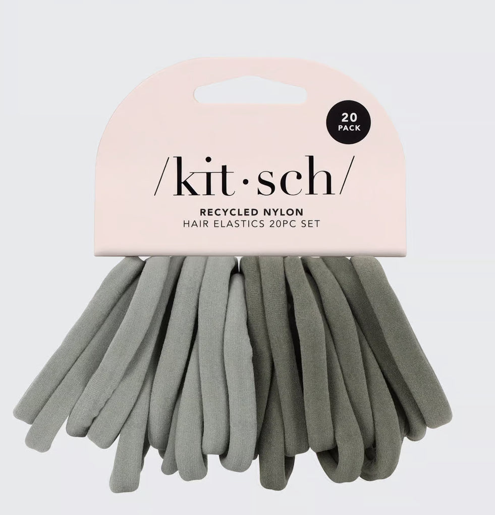/Kit-sch/- Eco-Friendly Nylon Elastics 20pc set - Eucalyptus