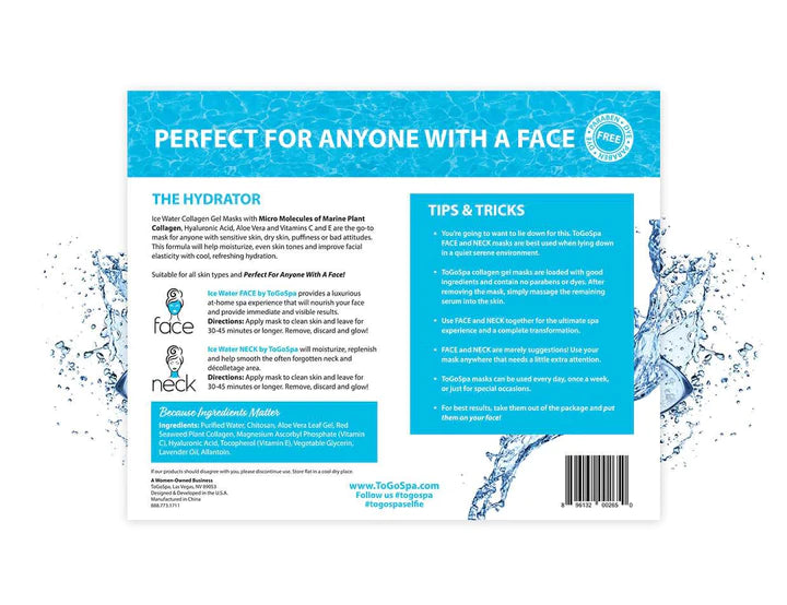 ToGoSpa Face &Neck Ice Water Face and Neck Mask